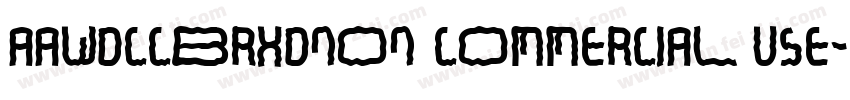 aawdccbrxdnon commercial use字体转换